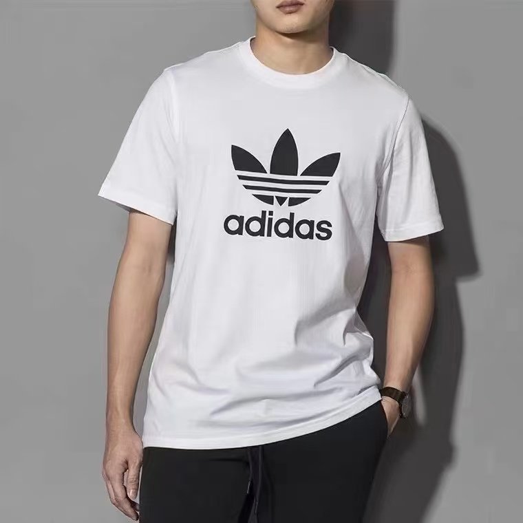2025 Couple round neck short sleeves. Suede foam printing process