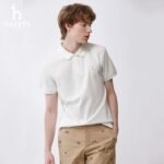 Hazzys Men's Classic Business Casual Short Sleeve Lapel POLO Shirt New Summer Top T-Shirt Trend