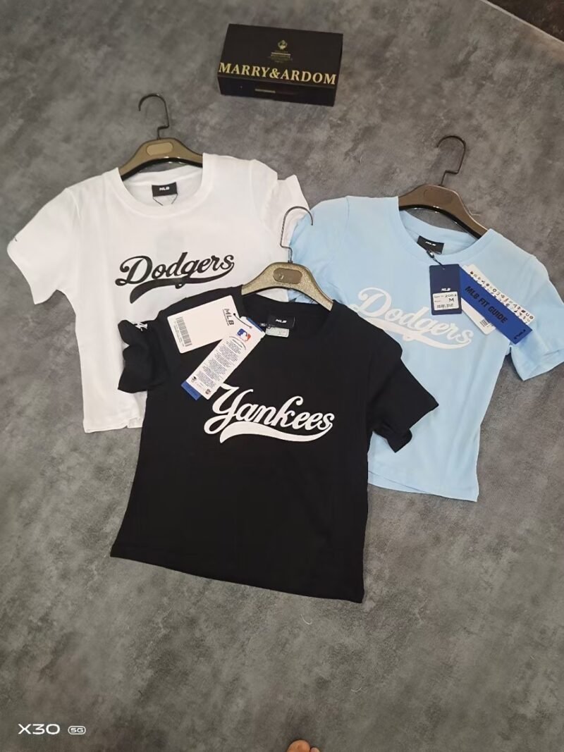 MLB Los Angeles Dodgers New York Yankees T Shirts Women's Black