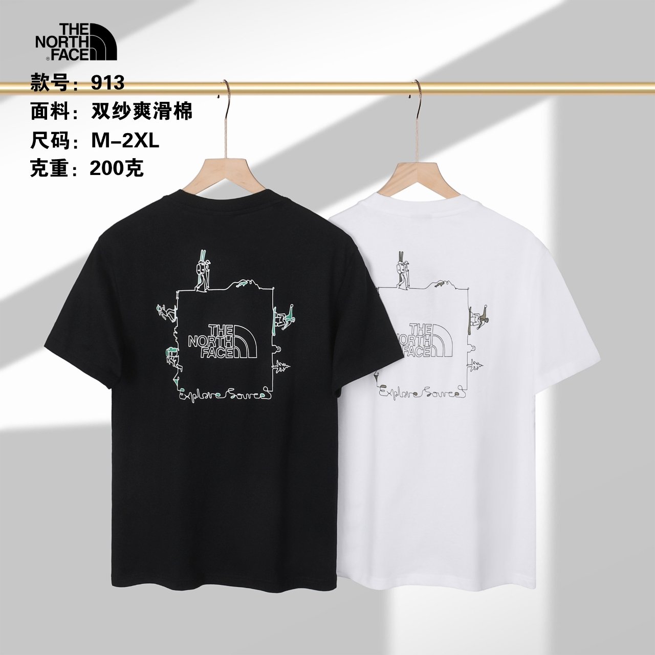 New North Face couple round neck short sleeves