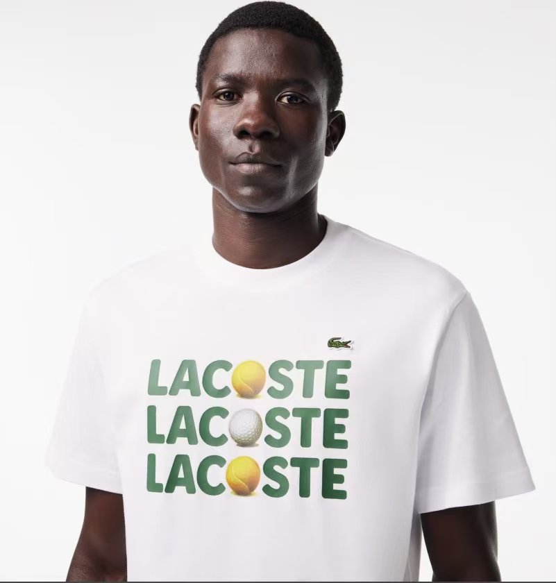 Men's Heavy Cotton Ball Print T-Shirt Men-Lacoste