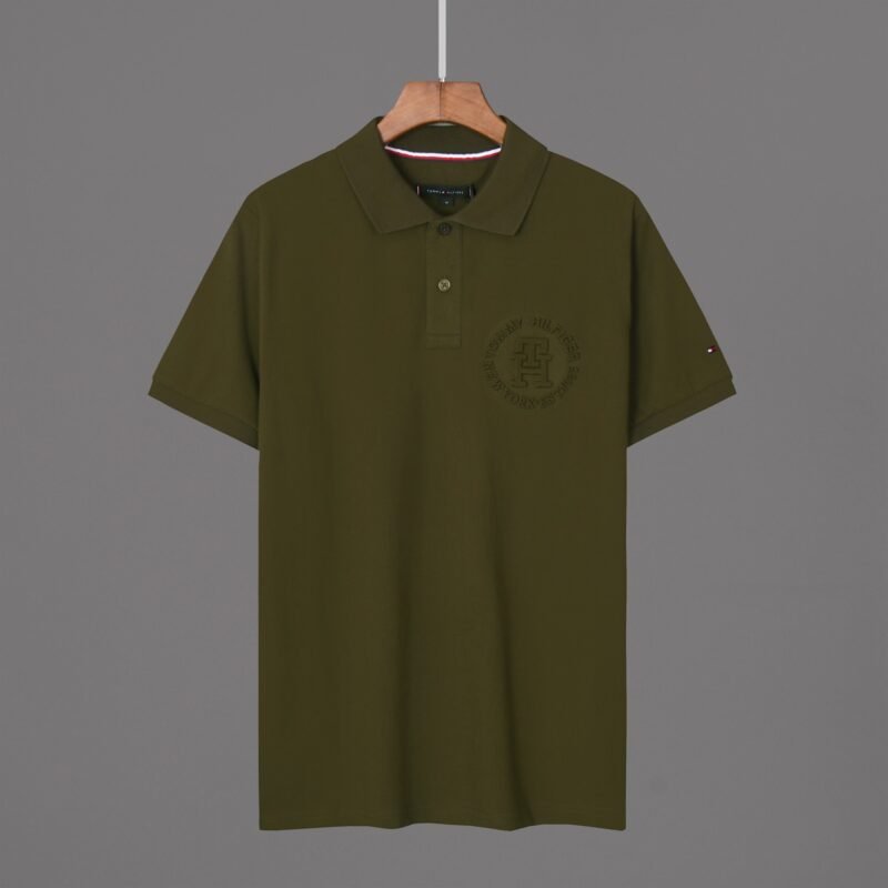 Tommy Hilfiger Interlock Knit Embossed Polo Shirt