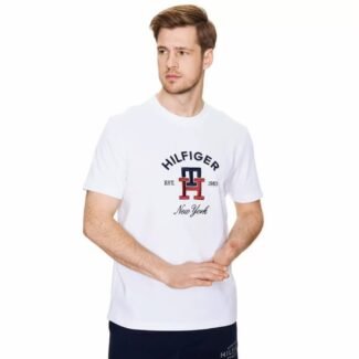 Tommy hilfiger logo-ebroidered cotton t-shirt