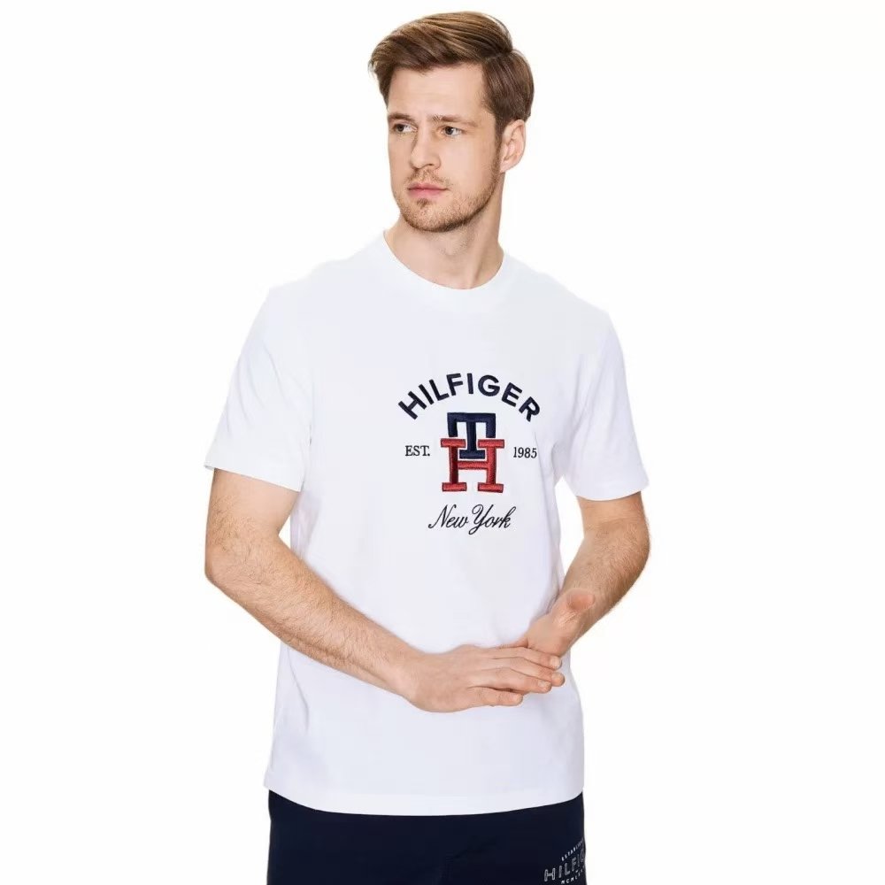 13388421230631632 Tommy hilfiger logo-ebroidered cotton t-shirt