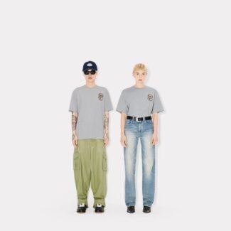Kenzo Gray Kenzo Paris VERDY Edition Embroidered T-Shirt