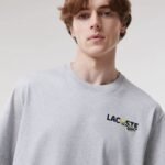 Lacoste Men's Short Sleeve Classic Fit Tee Shirt W/Graphics on Back