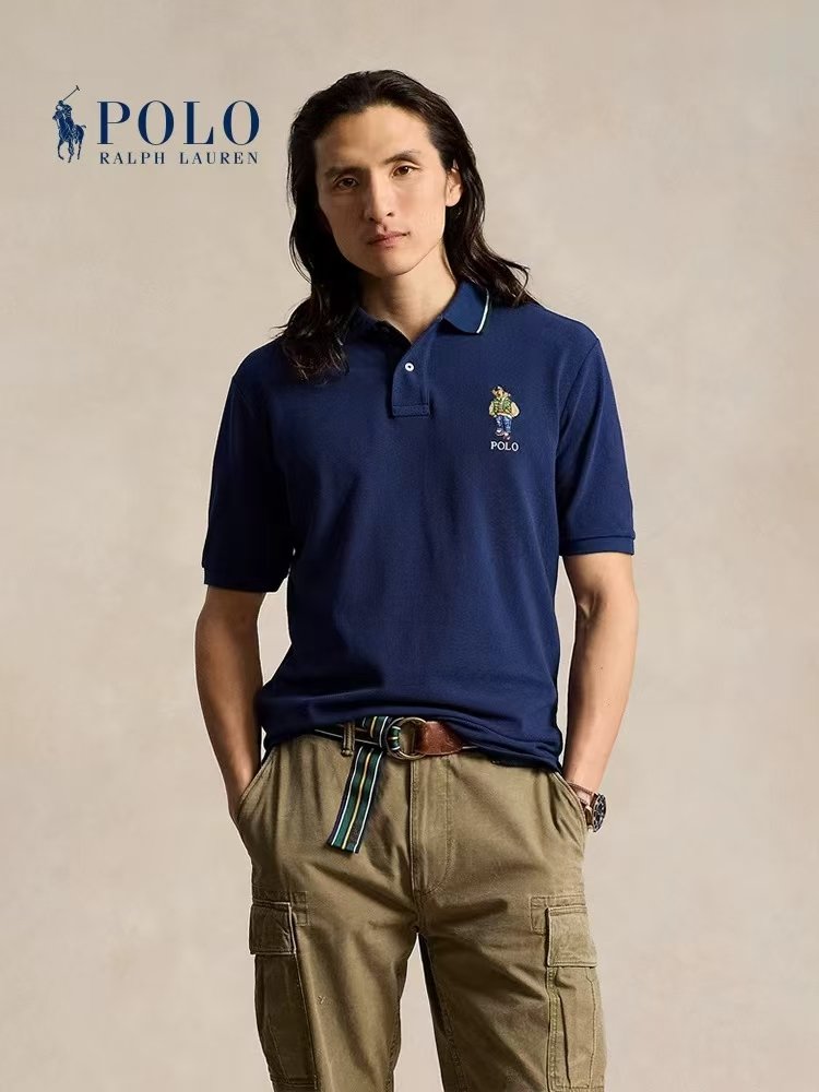 Polo Ralph Lauren Classic-Fit Varsity Bear Mesh Short-Sleeve Polo Shirt