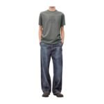 Loewe Men's Grey Embroidered Anagram T-shirt