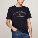 Embroidered Tommy Arch Logo T-Shirt