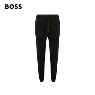 BOSS Sestart Logo Patch Black Jogging Bottoms