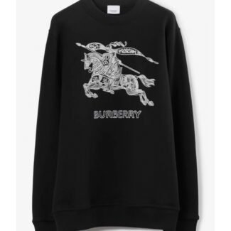 Burberry Embroidered Ekd Cotton Sweatshirt