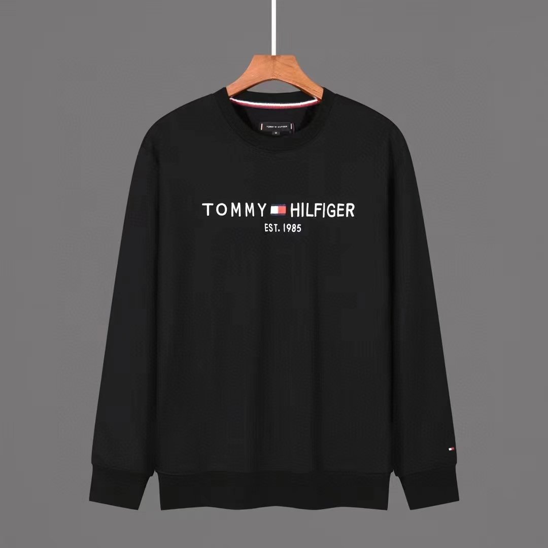 Tommy-Hilfiger Embroidered Tommy Logo Sweatshirt