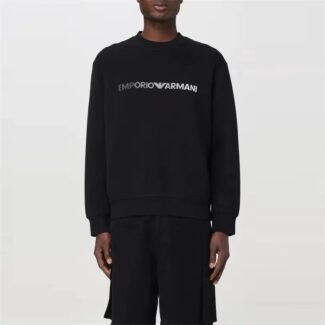 Armani Modal-blend sweatshirt with logo print