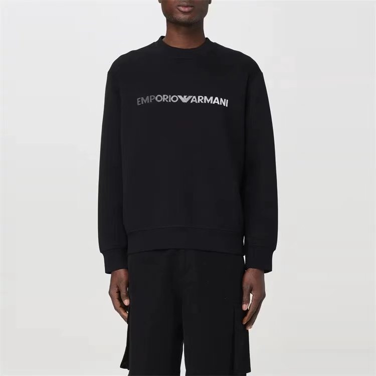 Armani Modal-blend sweatshirt with logo print
