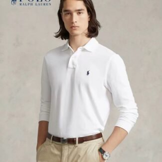 Mesh Long-Sleeve Polo Shirt - All Fits | Ralph Lauren