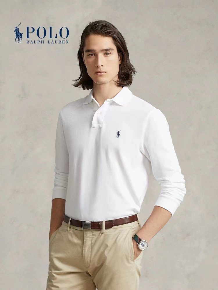 Mesh Long-Sleeve Polo Shirt - All Fits | Ralph Lauren