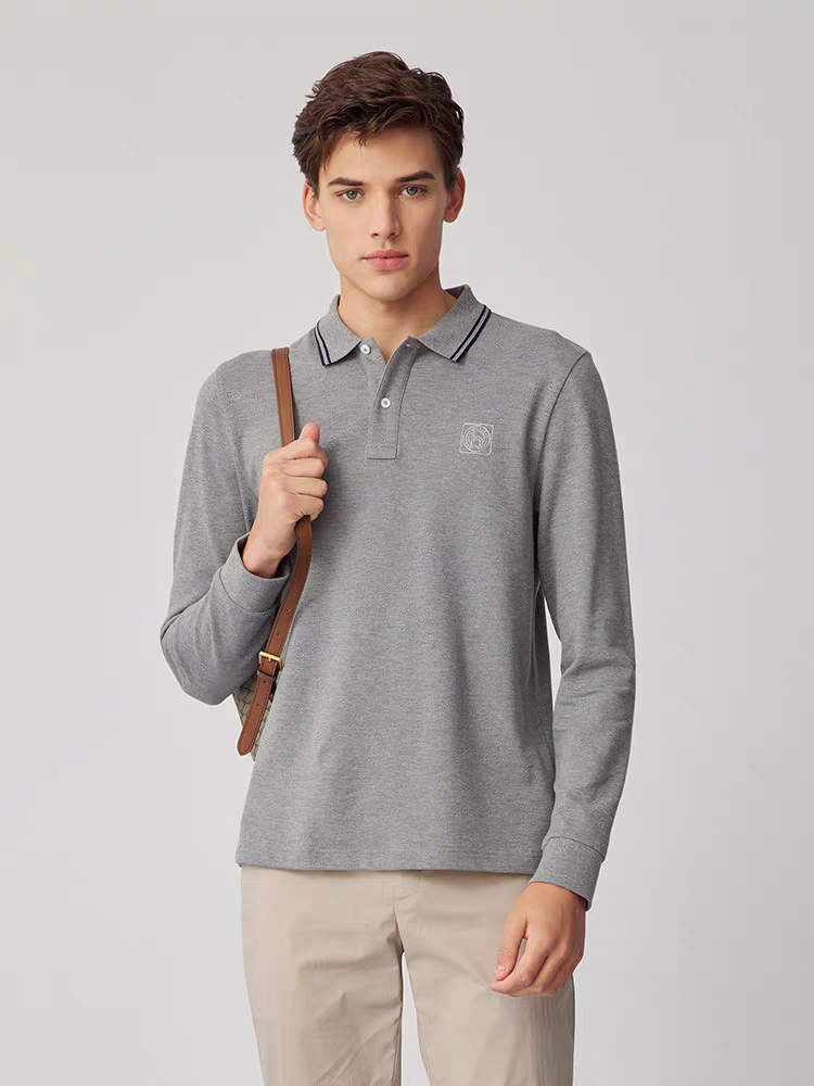 2024 Latest HAZZYS Lapel Long Sleeve