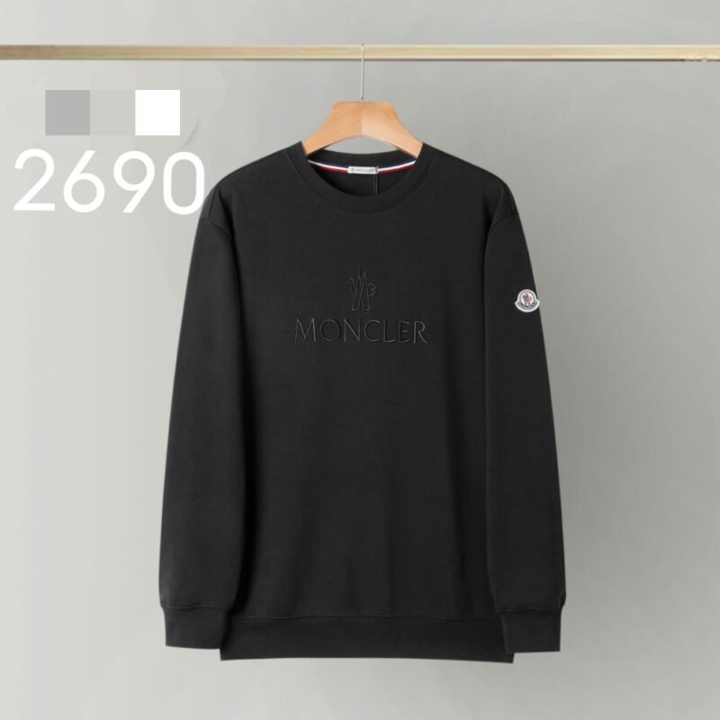 Moncler flocked-logo cotton sweatshirt