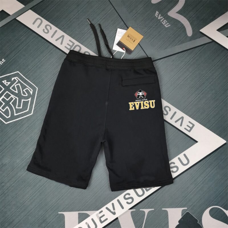 EVISU men's printed cotton shorts