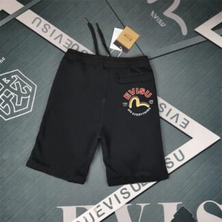 EVISU men’s printed cotton shorts