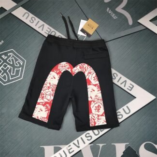 EVISU men’s printed cotton shorts