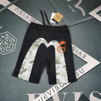 EVISU men’s printed cotton shorts