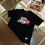 EVISU Fushen Men's slogan Buddha head leather brand print