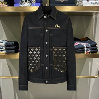 EVISU Fushen 2025 new small M embroidery pocket gold stamping