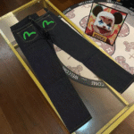Evisu Fushen jeans 2024 new men's seagull Buddha head print