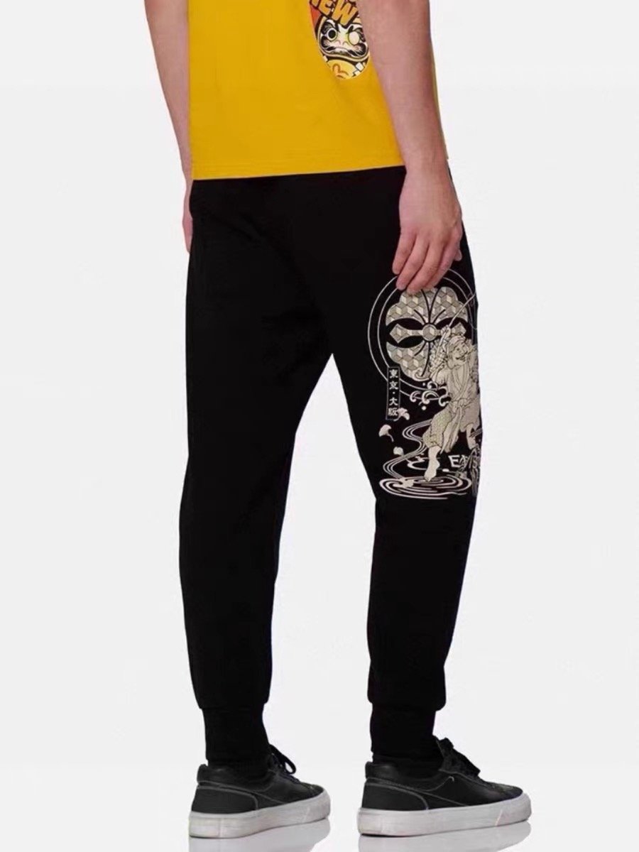 Evisu Fukushin 2024 new men's house flower fishing print