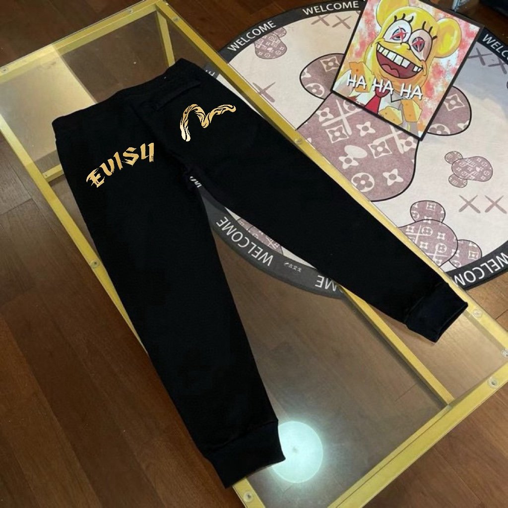 EVISU Fushen 2024 Autumn New Men's Seagull Hot Stamping Letter Printing