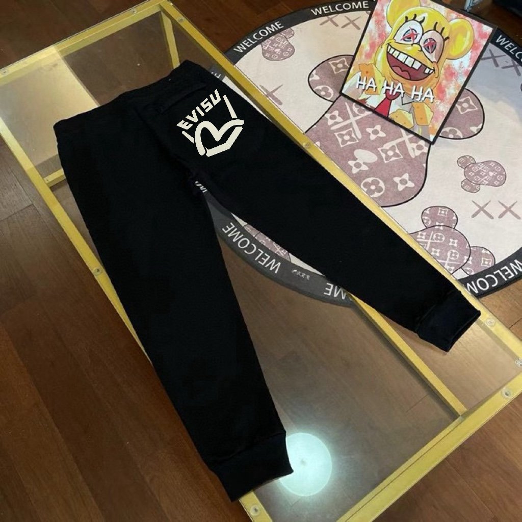 EVISU Fushen 2024 autumn new men's logo and seagull hot stamping letter printing