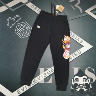 EVISU Fukushin 2024 Winter New Products Men's Buddha Head and Logo Printing