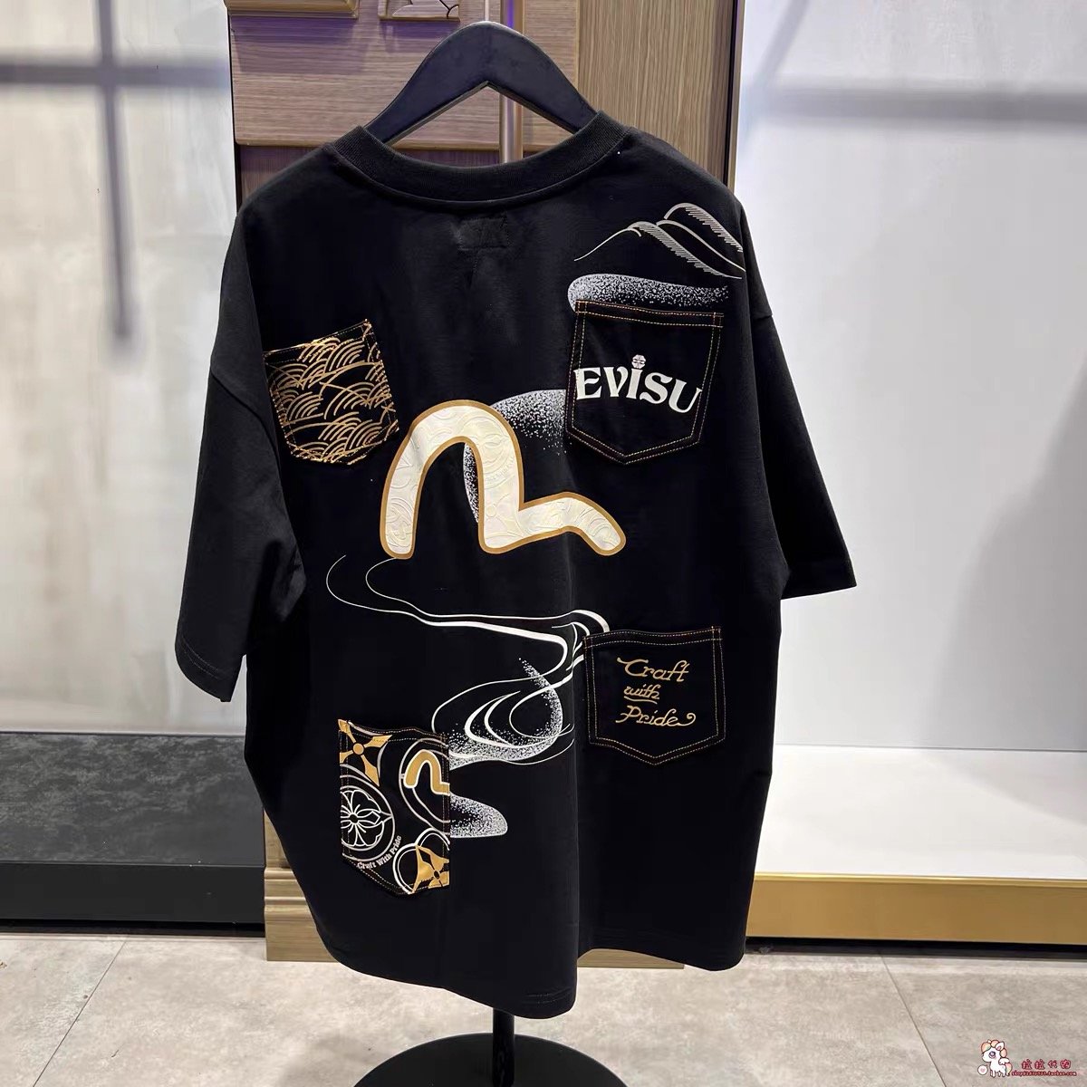 EVISU Fukushin 25SS Spring New Arrival Men's Multi-Pocket and Multi-Print