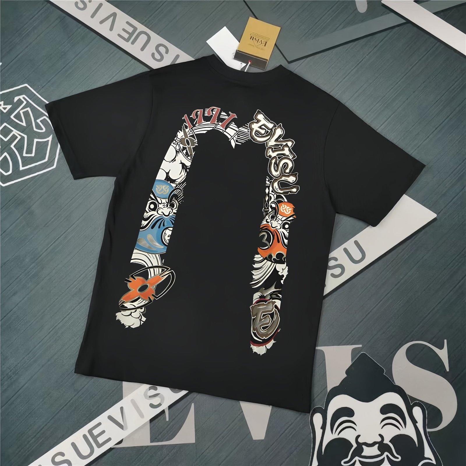 13391505773156834 Evisu Fukushin 2025 New Print T-shirt