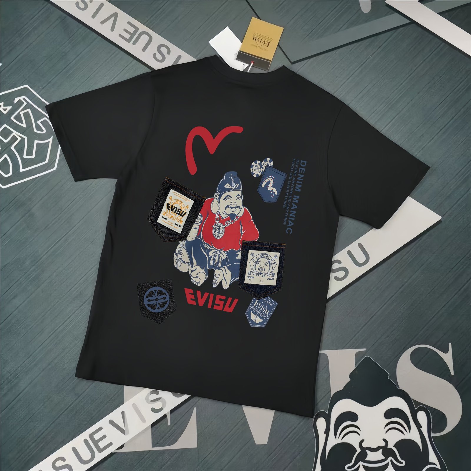 13391506424775531 Evisu Fukushin 2025 New Print T-shirt