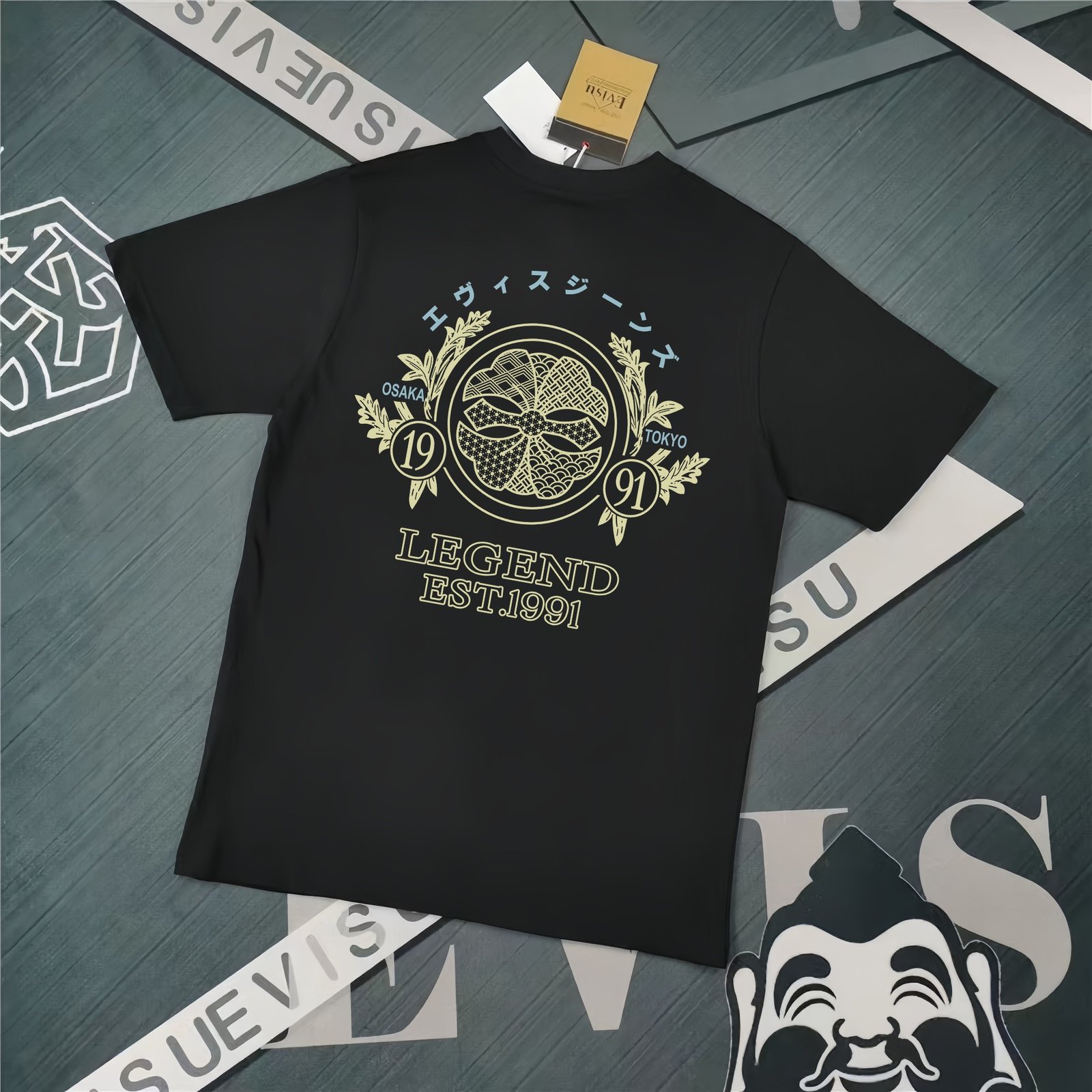 13391507217642802 Evisu Fukushin 2025 New Print T-shirt