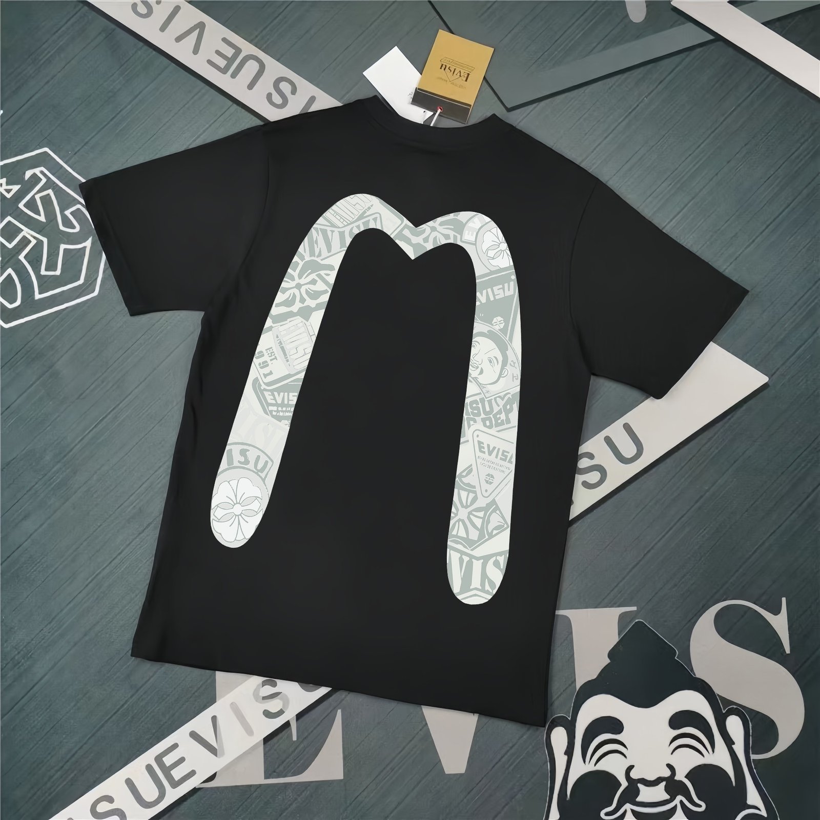 13391510049071608 Evisu Fukushin 2025 New Print T-shirt