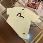 EVISU Fukushin 2024 Autumn and Winter New Men's Overlapping Seagull and Kamon Print Short Sleeve T-shirt