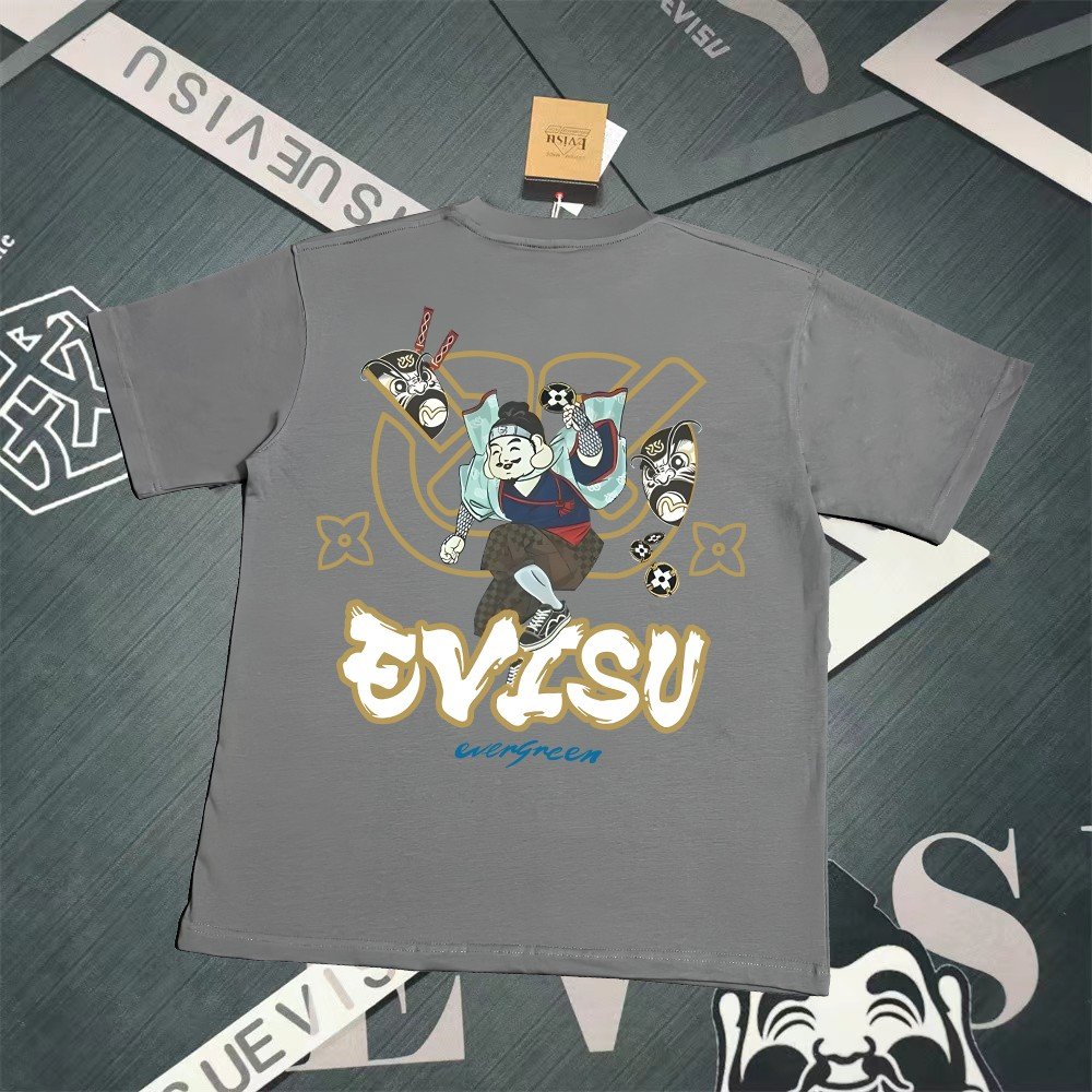 Evisu Fukushin 2025 New Printed T-shirt High Version