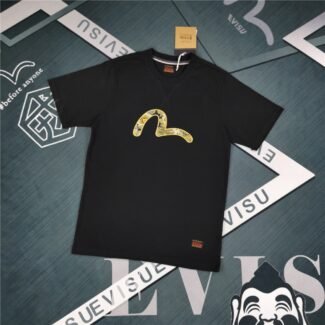 EV Fushen 2024 Men's Brocade Seagull Patch Short-Sleeved T-Shirt