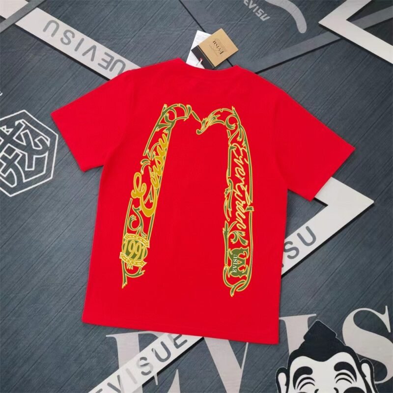 Evisu Fukushin 2025 New Printed T-shirt High Version