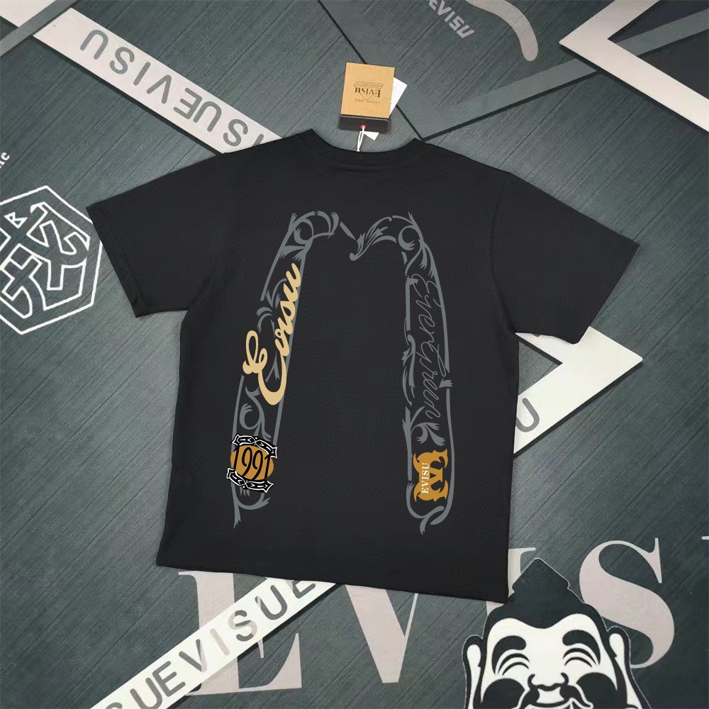 Evisu Fukushin 2025 New Printed T-shirt High Version