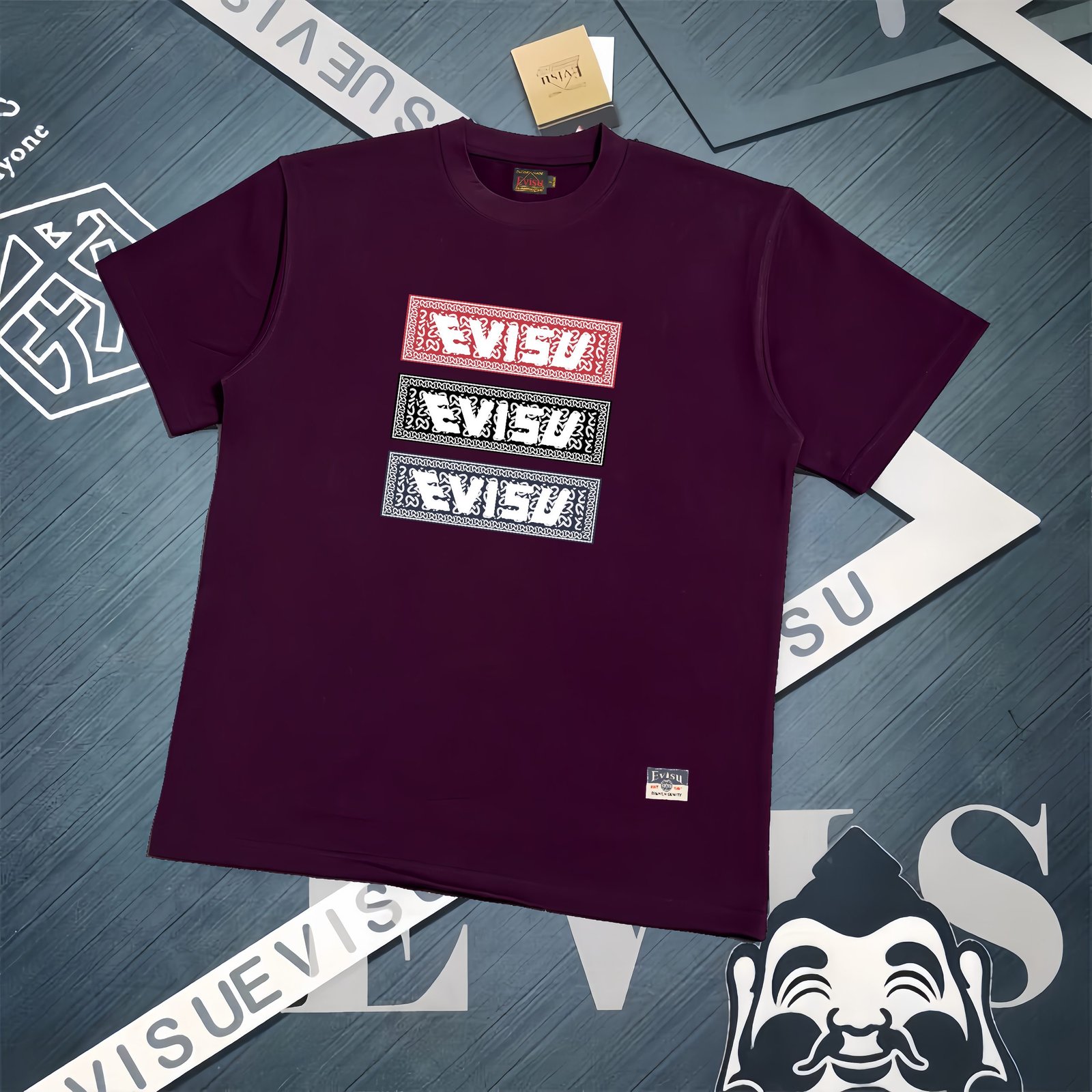 Evisu Fukushin 2025 New Printed T-shirt High Version