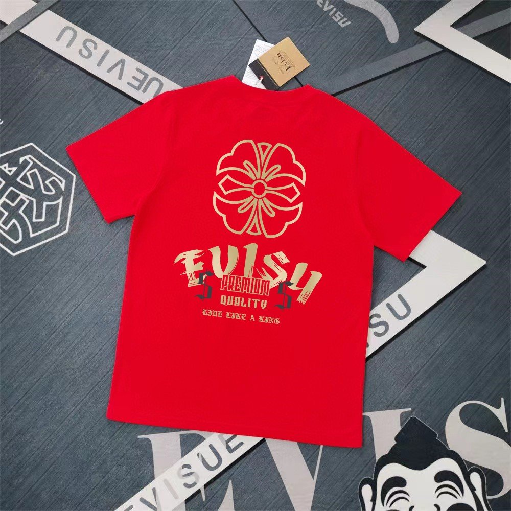 Evisu Fukushin 2025 New Printed T-shirt High Version