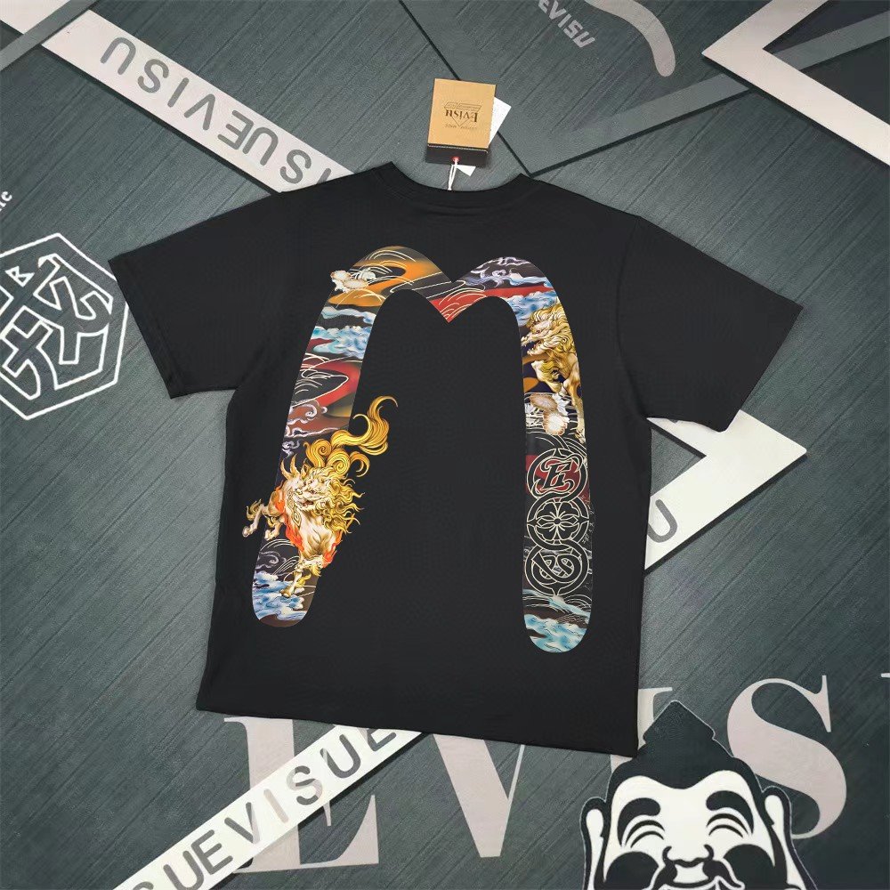 Evisu Fukushin 2025 New Printed T-shirt High Version