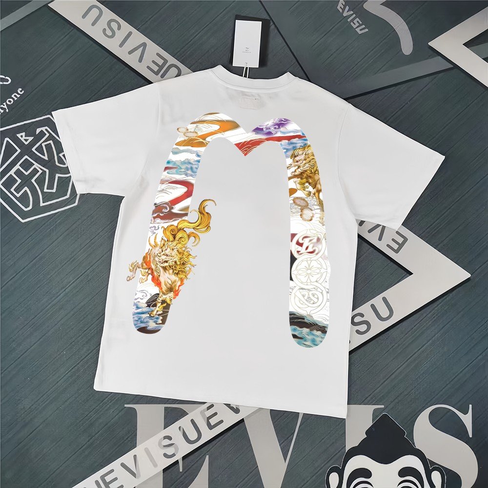 Evisu Fukushin 2025 New Printed T-shirt High Version