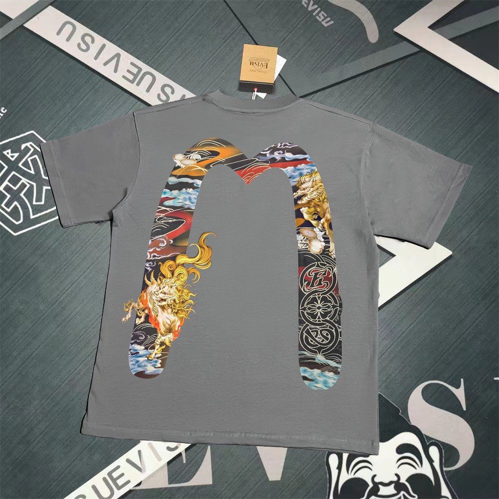 13391525417976258 Evisu Fukushin 2025 New Printed T-shirt High Version