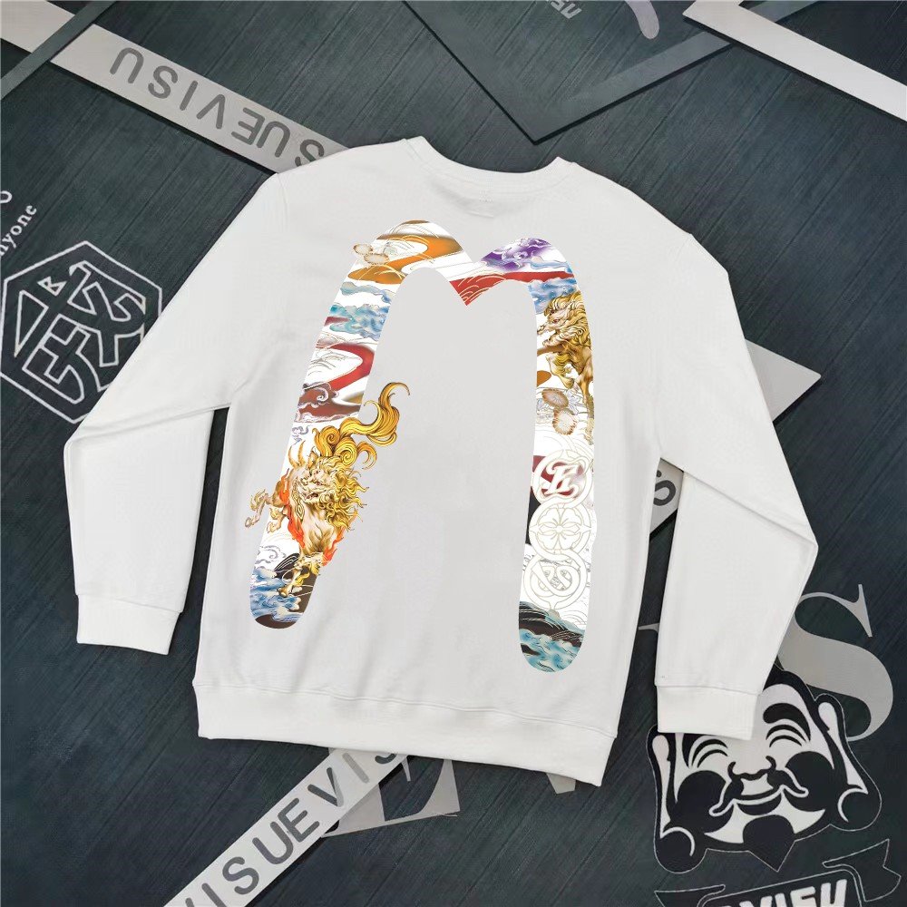 Evisu Fushen 2025 new printed sweatshirt high version