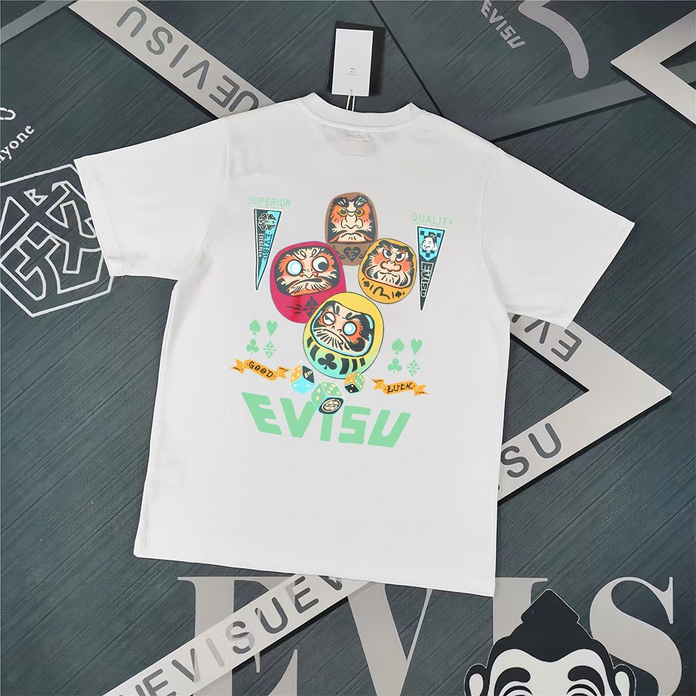 Evisu Fukushin 2025 New Printed T-shirt High Version